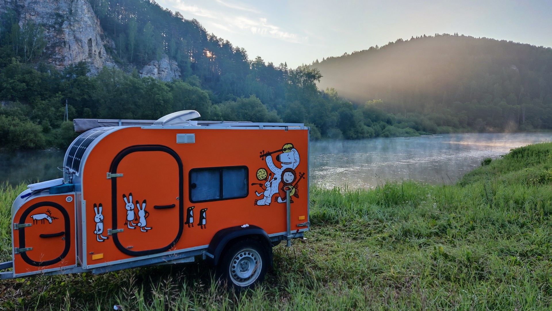 Вид ночью с подсветкой